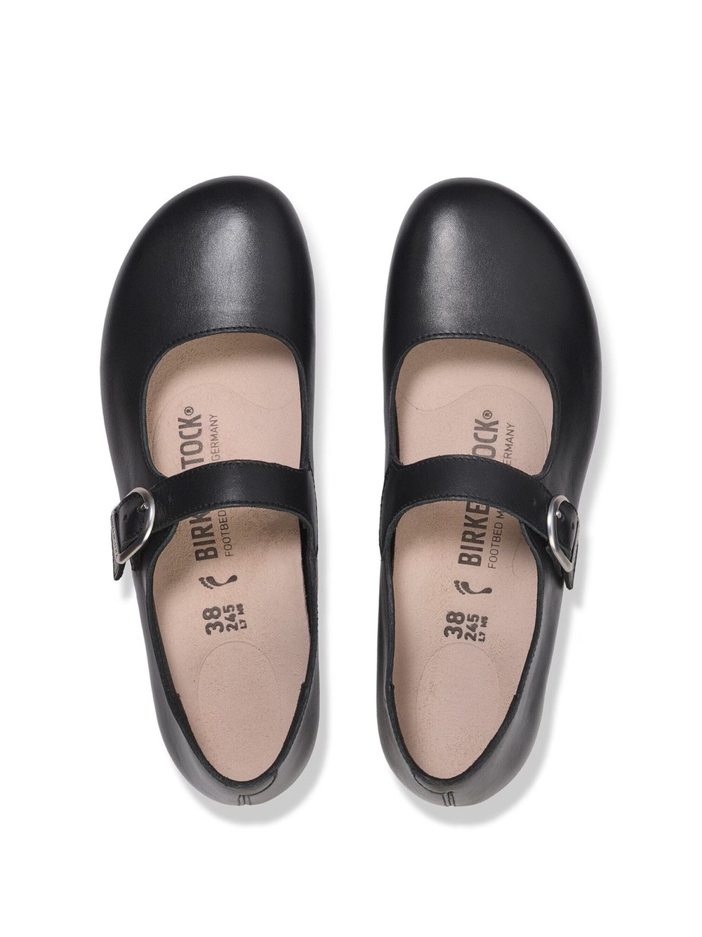 Birkenstock Santa Clarita Mary Jane
Leather black flats size 38 US 7-7.5 $155